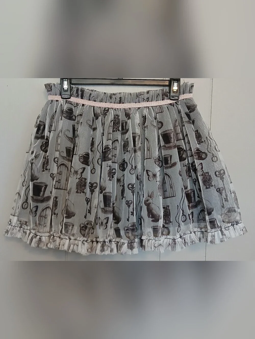 Disney Alice In Wonderland Girls Size 6 Tulle Skirt